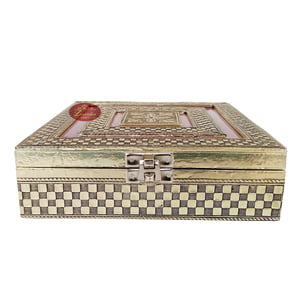Antique Flower designed Wooden Handmade Chocolate Box (7x7x2.25)